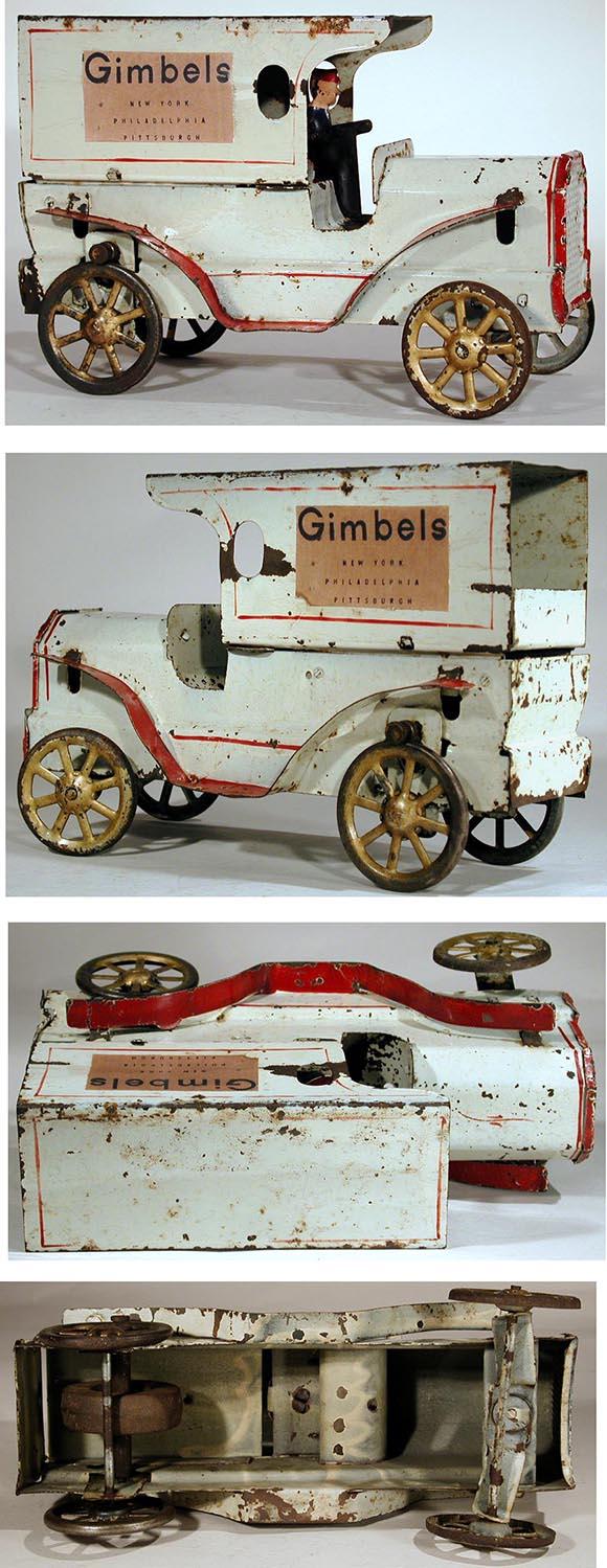 1911 Dayton Friction Toy Co., Gimbels Auto Delivery Truck